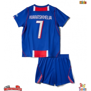 Paris Saint-Germain Khvicha Kvaratskhelia #7 Replica Home Stadium Kit for Kids 2026-27 Short Sleeve (+ pants)